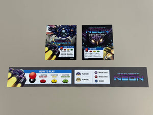 Project Neon - 2x MVS marquee + 1x move strip (double-sided)